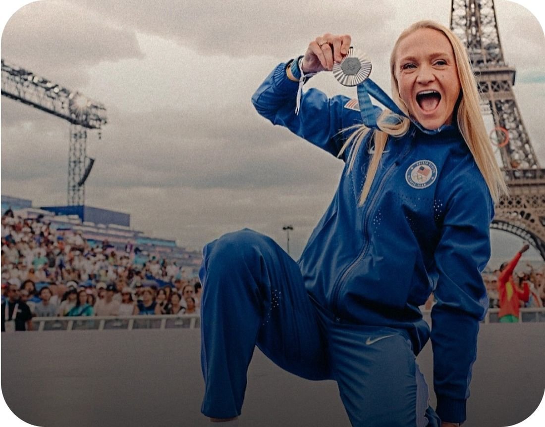 Sarah Bacon, Olympic silver medalist and five-time NCAA champion, wearing the Hume Watch